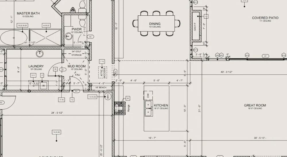 Modern Spanish Residence — 4,450 sq.ft. floor plan