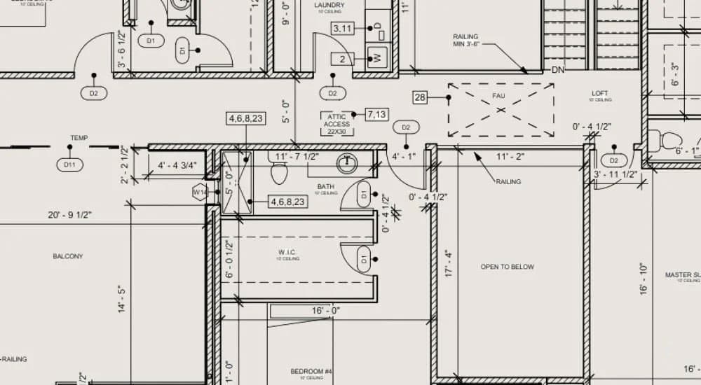 Modern Contemporary Residence — 5,469 sq.ft. floor plan